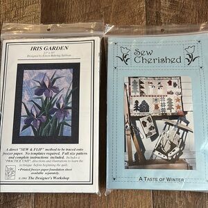 Iris Garden and Sew Cherished Craft Patterns